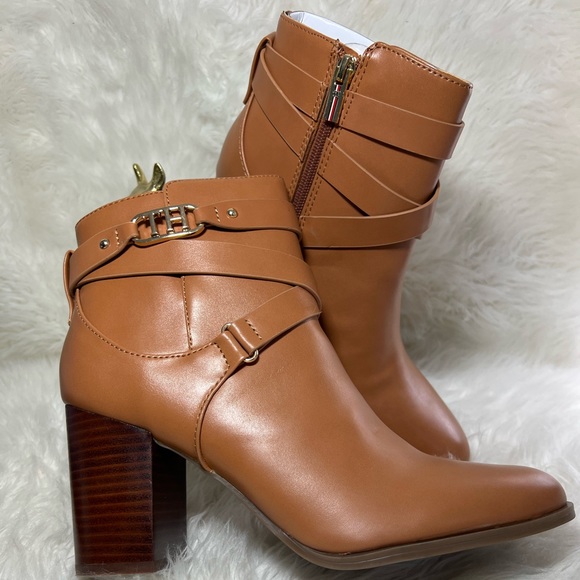 Tommy Hilfiger Women’s Ankle Boots Size 9 Brown - Picture 6 of 11